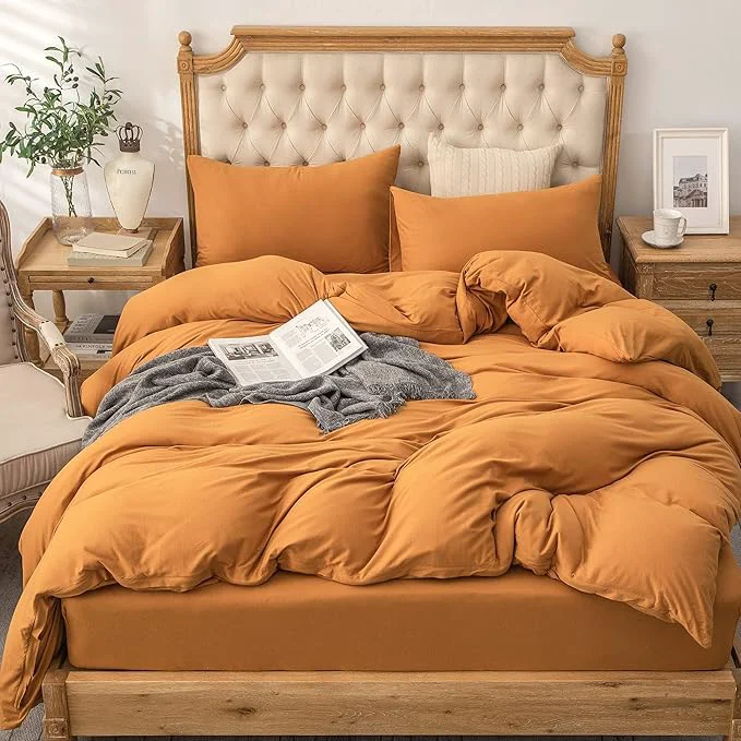 Elite PURE ERA Jersey Knit Duvet Cover Set T-Shirt Cotton Super Soft Comfy 3pc Organic