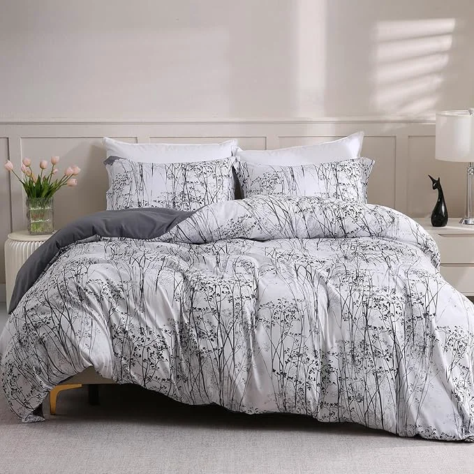 Traditional LONAVA King Botaincal 3 Pcs Duvet Cover Set Breathable Soft Microfiber Deep Safe