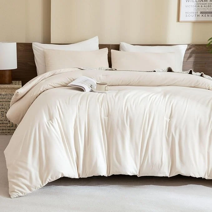 Effective Paxrac Beige Comforter and Pillowcase Genuine