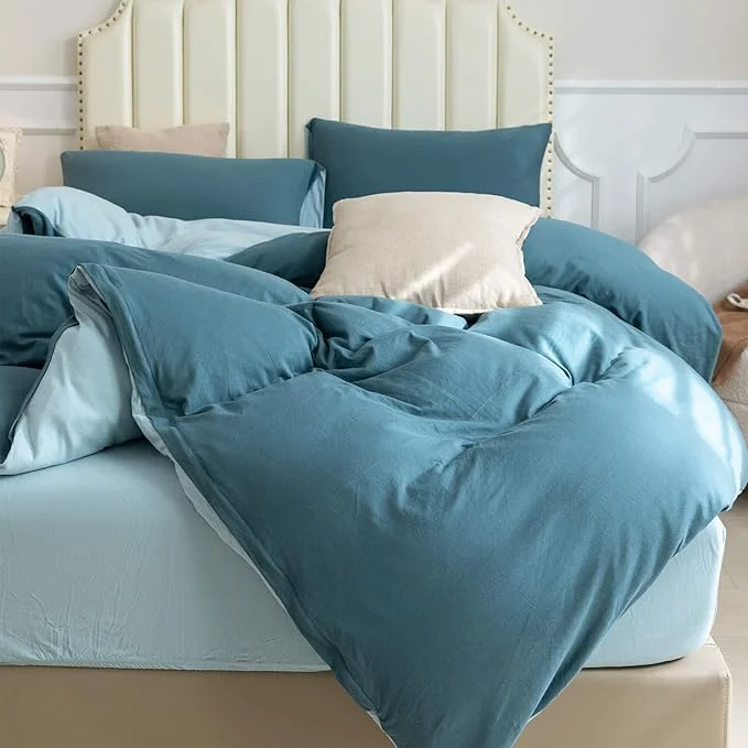 Responsible PURE ERA Jersey Knit Duvet Cover Set T-Shirt Cotton Super Soft Comfy 3pc Healthy
