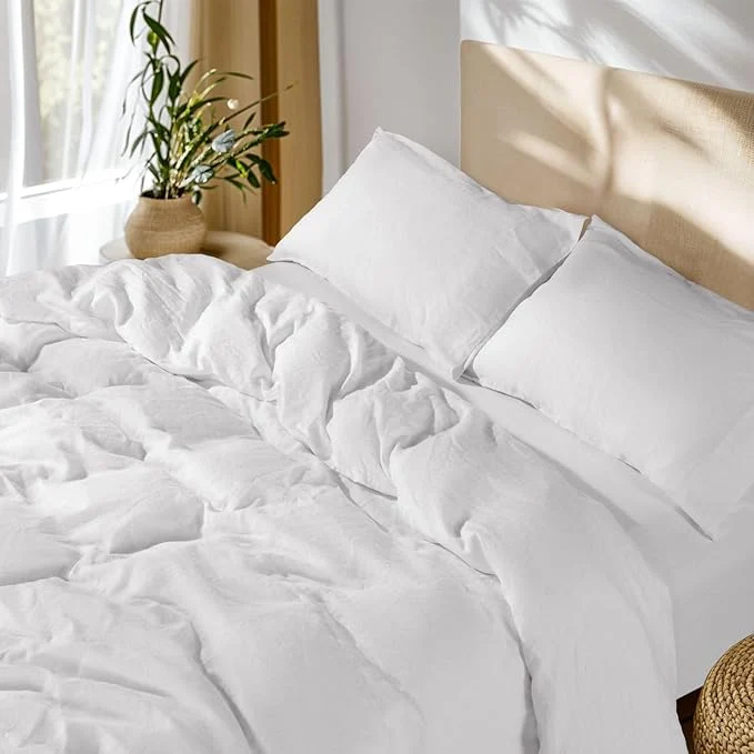 Fine SONORO KATE French Linen Duvet Cover Soft Breathable Lightweight