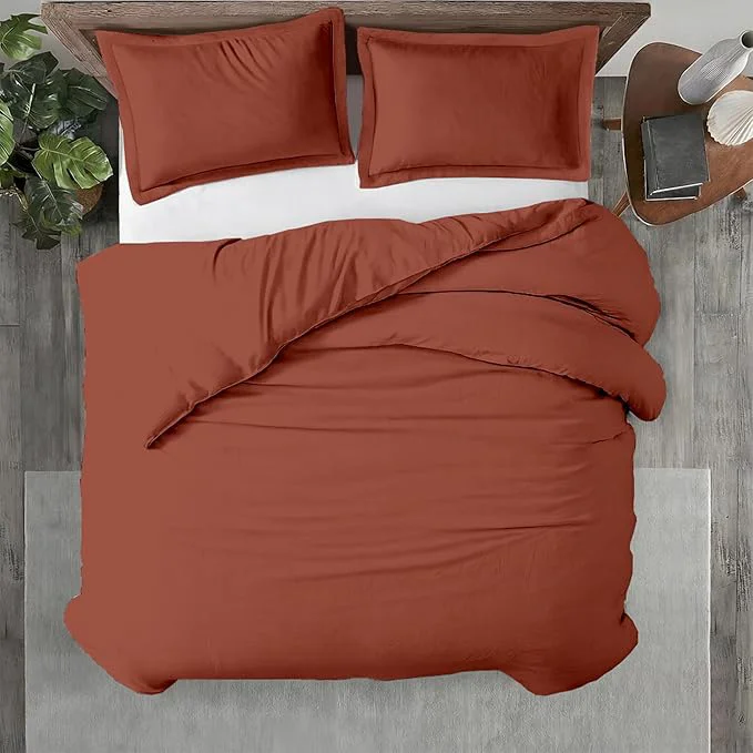 Contemporary Kotton Culture 3 Pc 120 x 98 Duvet Cover Set Oversized King Egyptian High-Performance