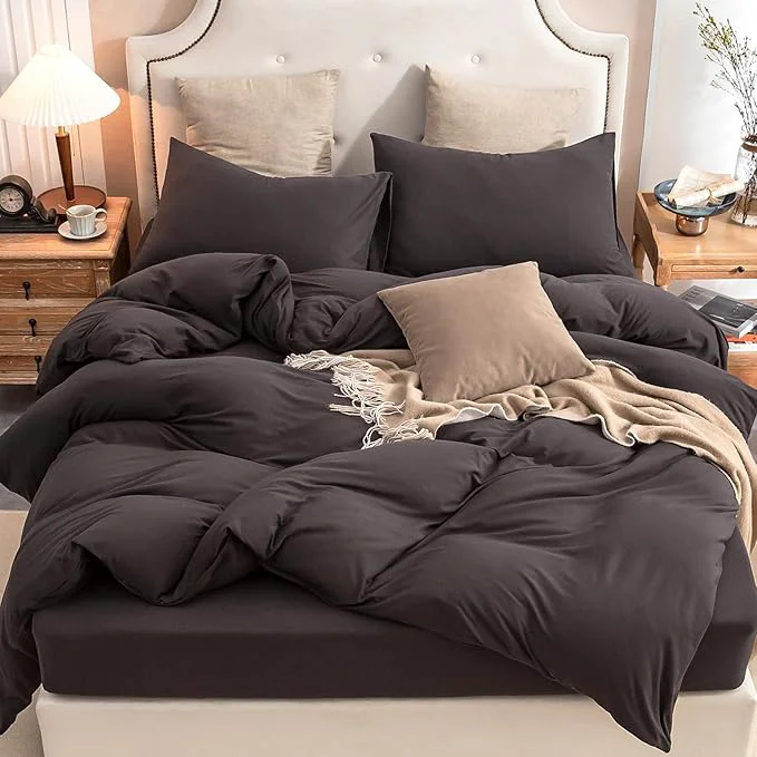 Expertly Made PURE ERA Jersey Knit Duvet Cover Set T-Shirt Cotton Super Soft Comfy 3pc Original