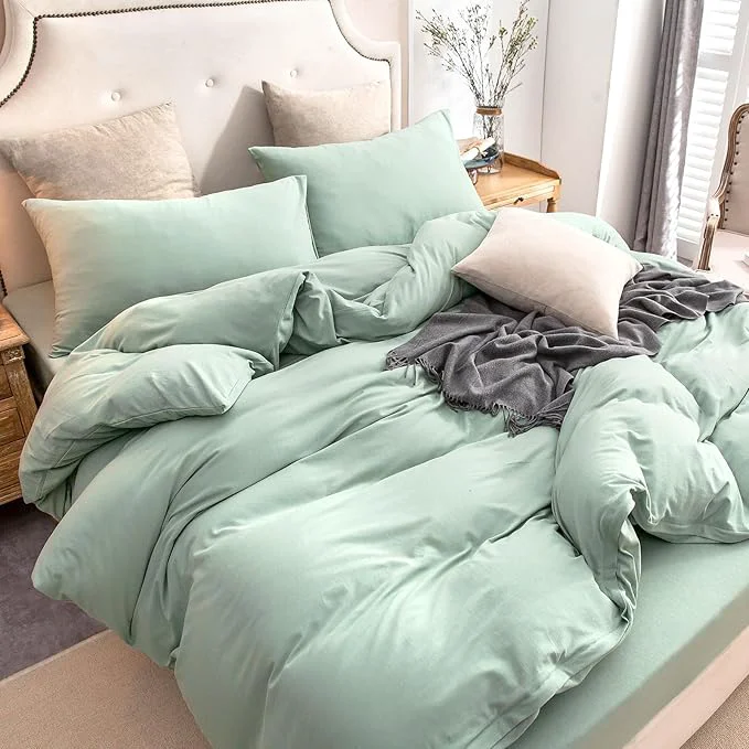 Genuine PURE ERA Jersey Knit Duvet Cover Set T-Shirt Cotton Super Soft Comfy 3pc User-Friendly