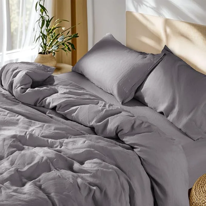 Powerful SONORO KATE French Linen Duvet Cover Full Size Soft Breathable Official