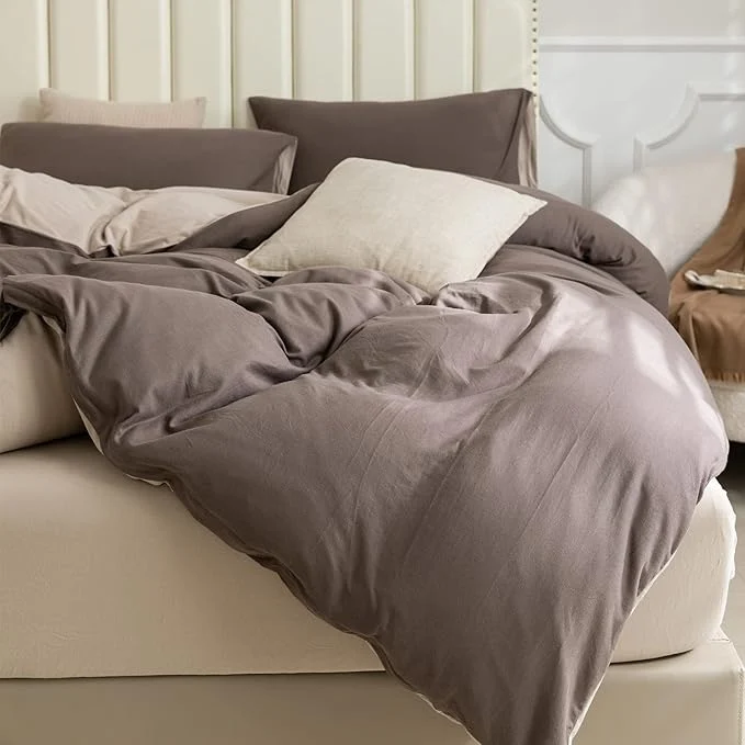 Verified PURE ERA Jersey Knit Duvet Cover Set T-Shirt Cotton Super Soft Comfy 3pc World-Class