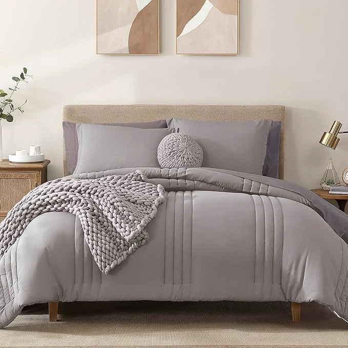 Contemporary Monbix King Size Comforter Set Enhanced