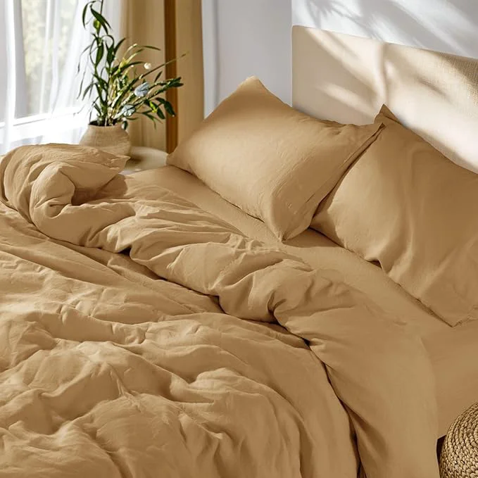 Unique SONORO KATE French Linen Duvet Cover Queen Size Soft Breathable Recyclable