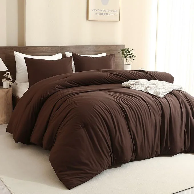 Top-Quality Paxrac Brown Oversized King Comforter Set 120x98In 3 Pieces Comforter Set Original
