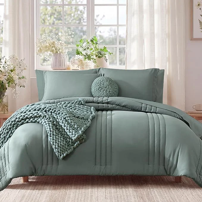 Clean Monbix California King Size Comforter Set Effective
