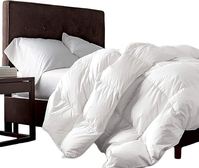 Safe Luxurious Twin Twin XL Size Goose Down Fiber Waterfowl Feather Fiber Comforter Comfortable