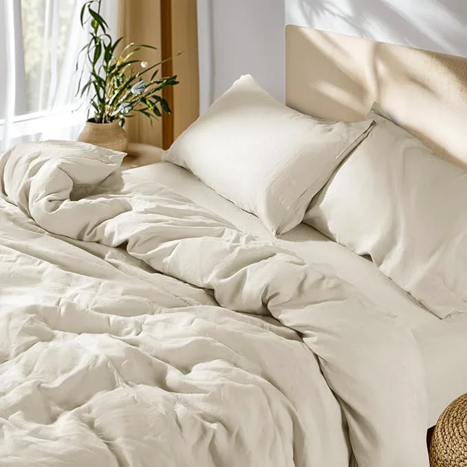 Carefully Designed SONORO KATE French Linen Duvet Cover King Size Soft Breathable Smooth
