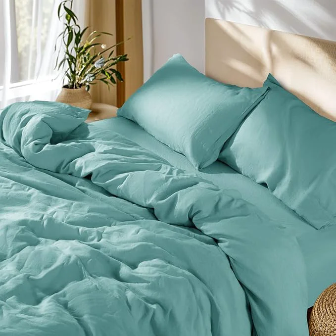 Carefully Designed SONORO KATE French Linen Duvet Cover Queen Size Soft Breathable Expertly Made