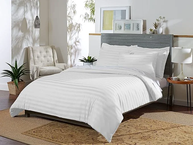 Recyclable Pure Bamboo Queen Duvet Cover 3 Piece Set Organic Viscose Optimized