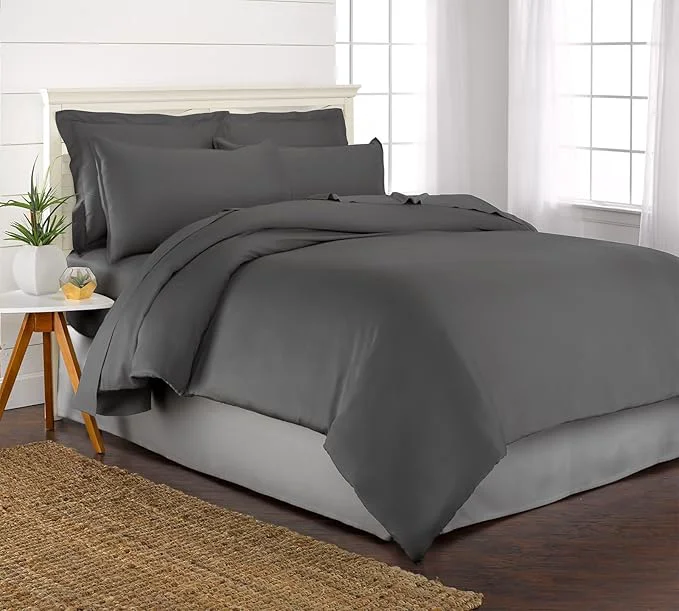 Twin Duvet Cover by Pure Bamboo 2 Piece Set Organic Viscose Breathable