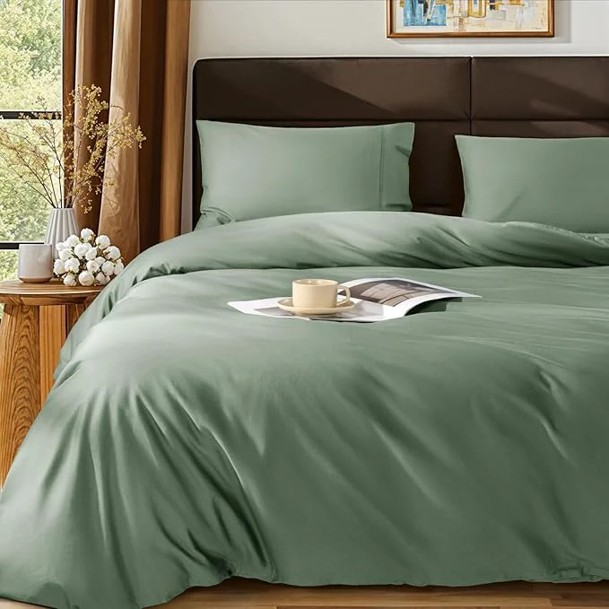 Innovative SONORO KATE Egyptian Cotton Duvet Cover Queen Size 1000 Thread Count Verified