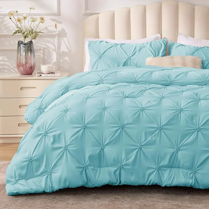 Flexible BEDELITE Macaron Blue Queen Comforter Set Casual