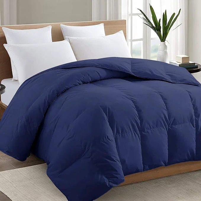 Consistent TEXARTIST Premium 2100 Series King Comforter All Season Breathable Navy Blue Smart