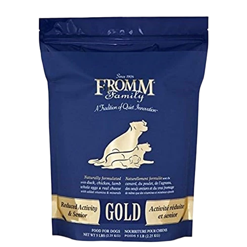 Original Design Fromm Gold Reduced Activity Senior Dry Dog Food 30 lb. Durable
