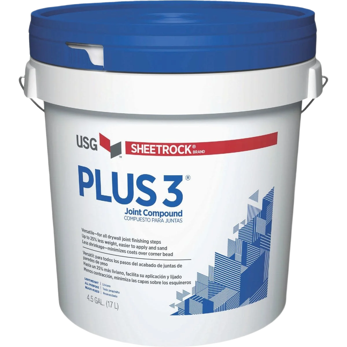 Easy-to-Use Sheetrock Plus 3 Pre-Mixed Lightweight All-Purpose Drywall Joint Compound Verified