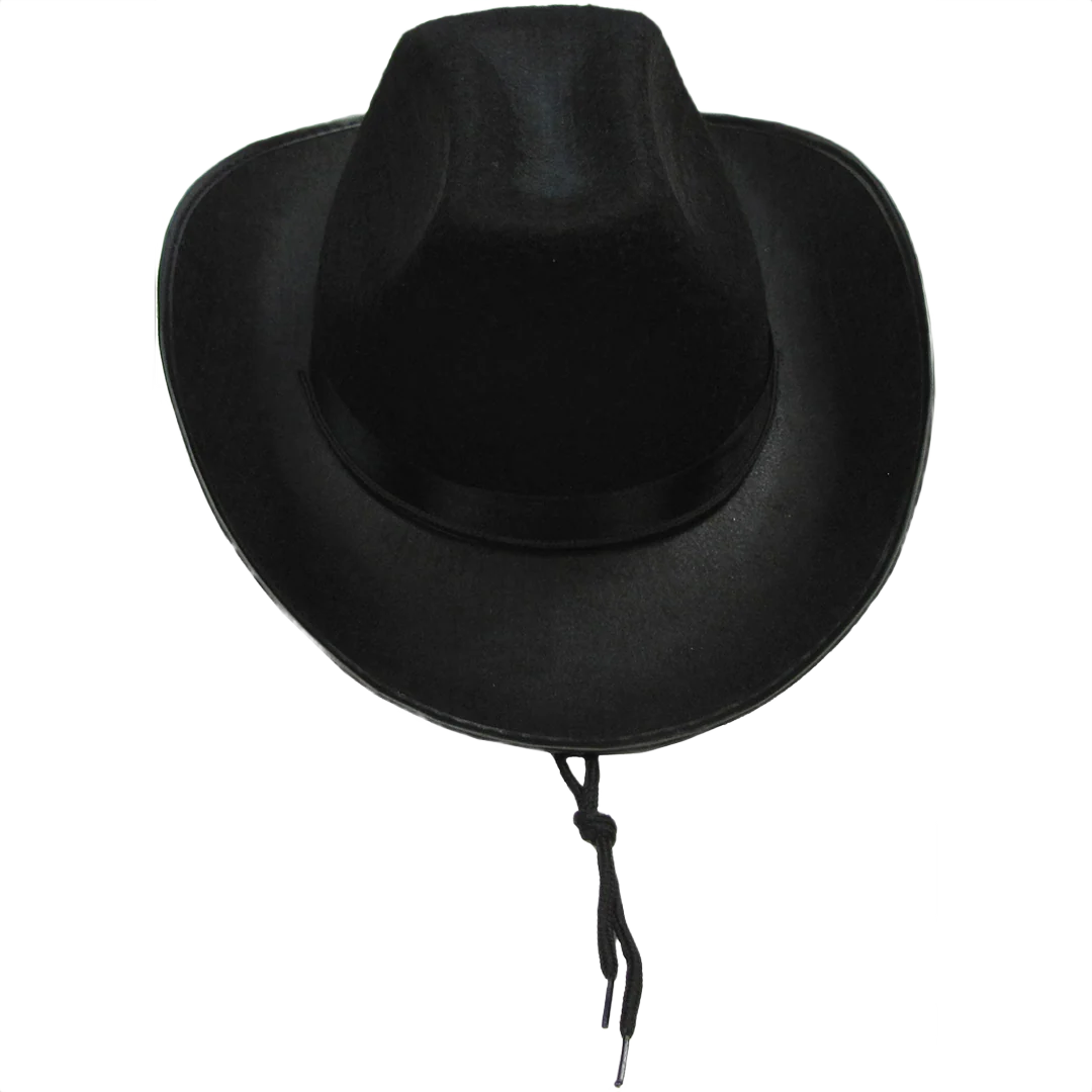 Pure Parris Toys Black Cowboy Hat Solid