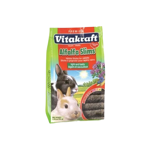 Exclusive Vitakraft Alfalfa Slims for Rabbits 1.76 oz. Easy-to-Use