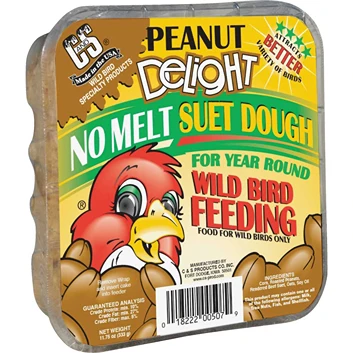 Organic C S Peanut Delight No Melt Suet Dough 11.75 oz. Fine