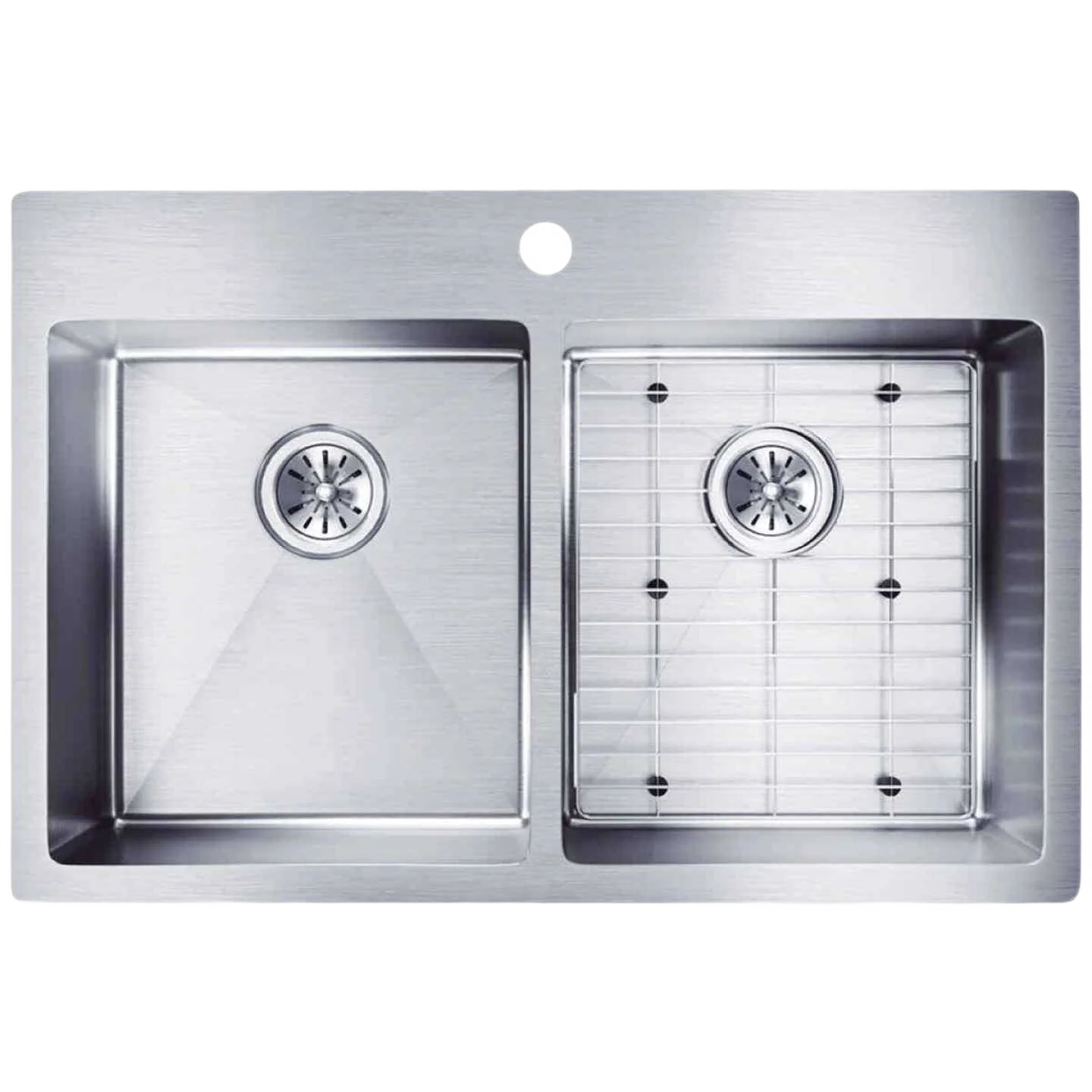 Elegant Elkay Crosstown Double Bowl Dual Mount Deep Stainless Steel Kitchen Sink Kit Refined