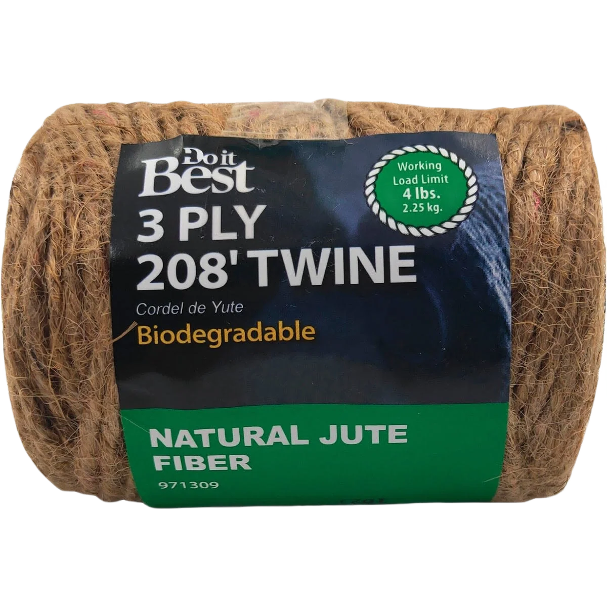 Exclusive Do it 3-Ply Brown Jute Biodegradable Twine 208 ft. Enhanced