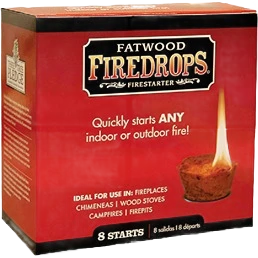 Fine Fatwood Firedrops Fire Starters 8-Pack Advanced