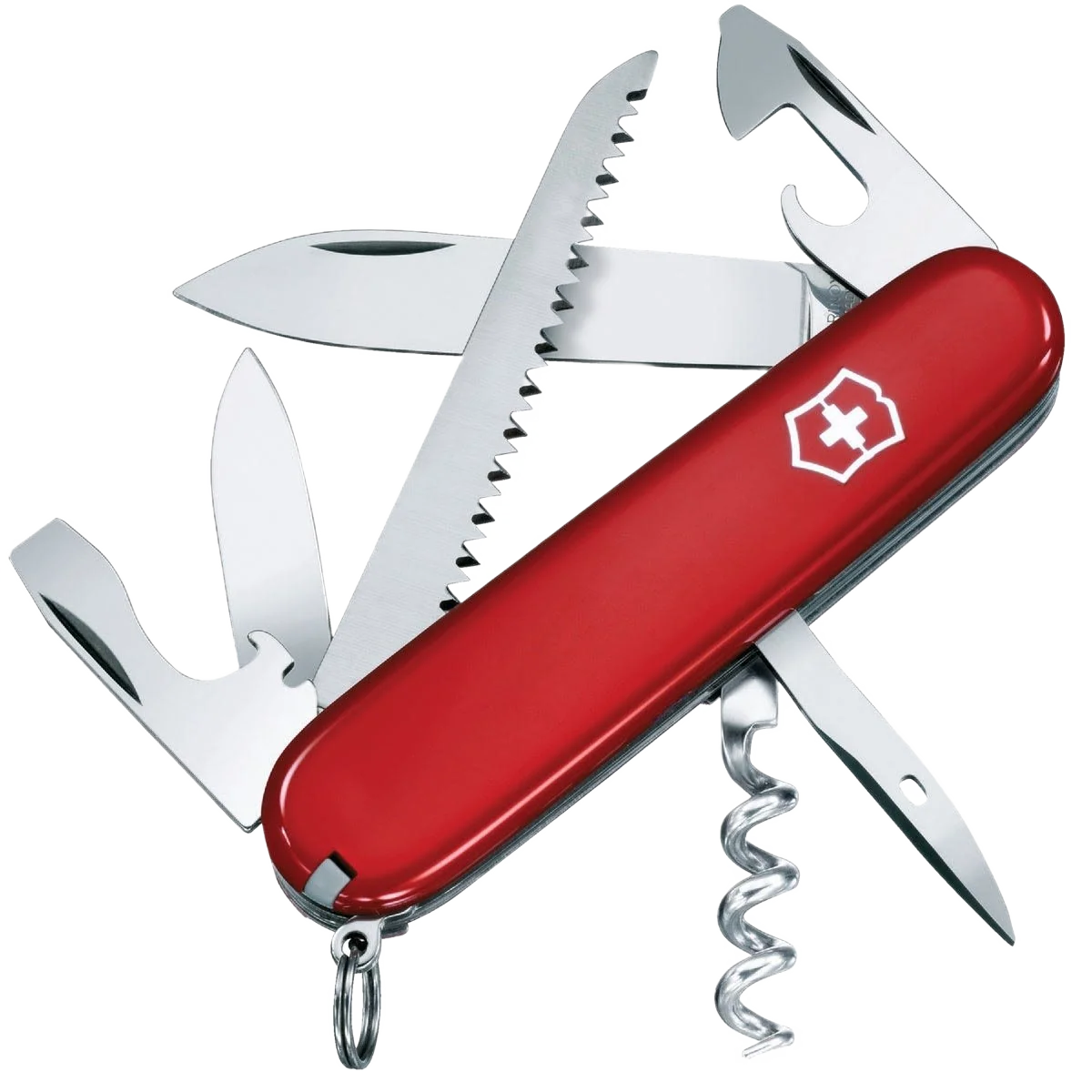 Fast Victorinox Swiss Army Red Camper Pocket Knife Premium