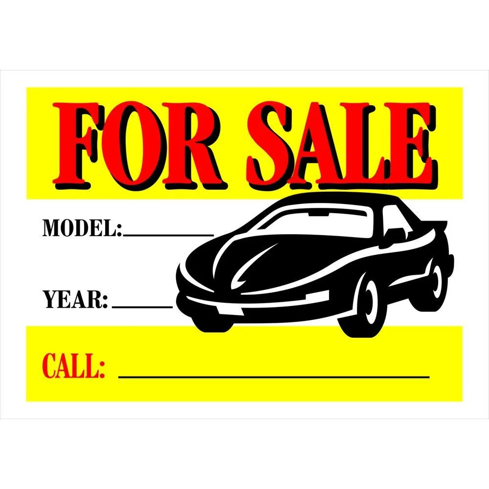 Responsible Hillman Yellow Red Black Vibrant Plastic For Auto Sign 10 x 14 in. Consistent