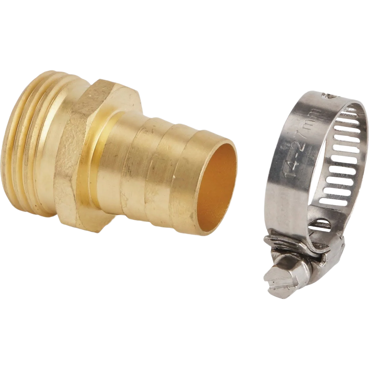 Original Design Garden Male Brass Hose End Repair Hose Coupling 3 4 in. Clean