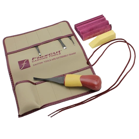 Crafted Flexcut 5 Pc. Lino Relief Printmaking Set Easy-to-Use