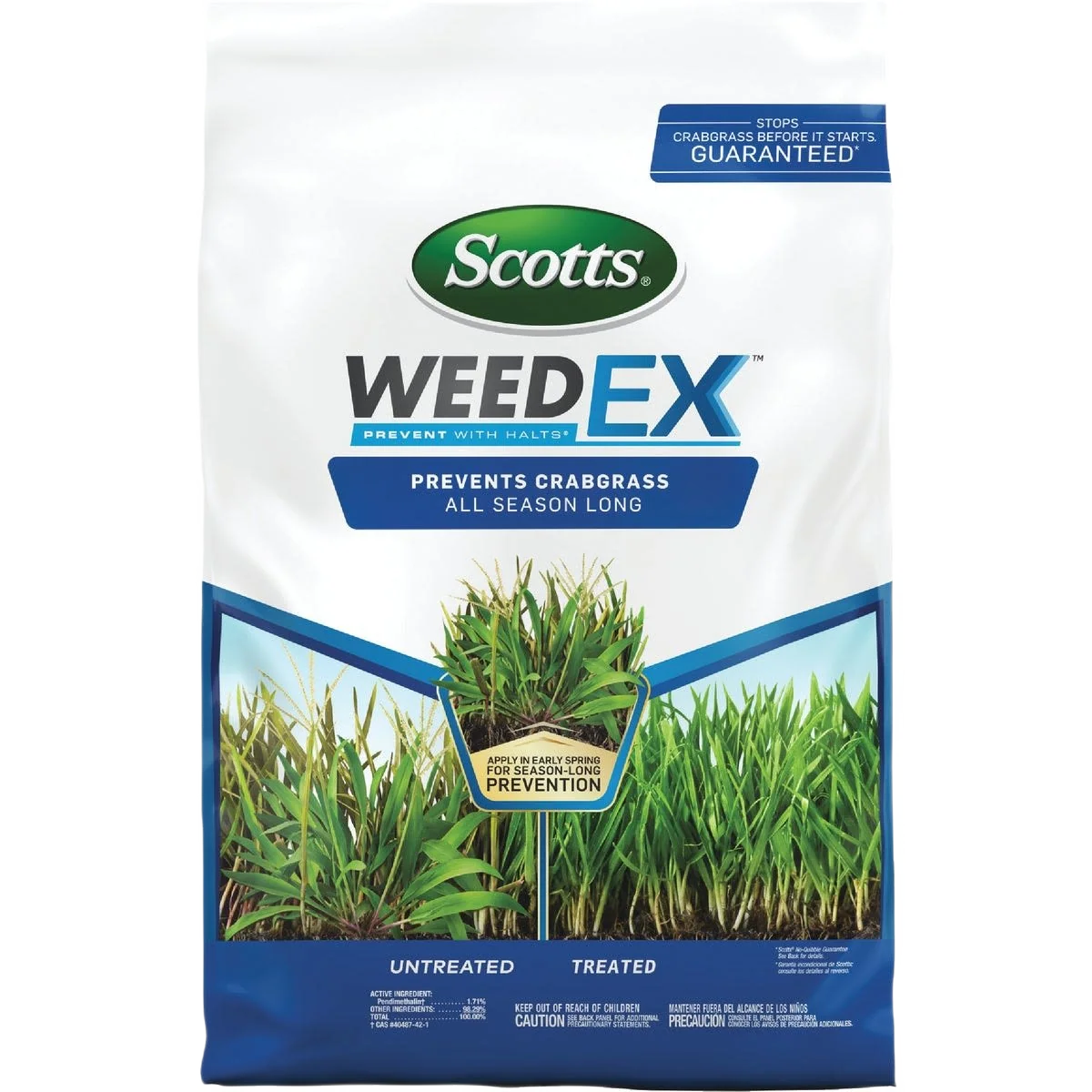 Top-Quality Scotts WeedEX Prevent with Halts 10.06 lbs. Pure
