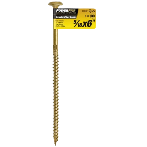 Long-Lasting Power Pro 5 16 In. x 6 In. Structural Lag Screw Trusted