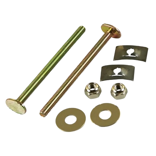 Easy-to-Use Danco 1 4 x 3-1 2 Brass Closet Bolts with Nuts and Washers 2-Pk Refined