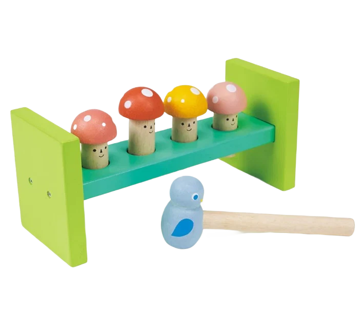 Green Mentari Woodland Hammer Toy Natural