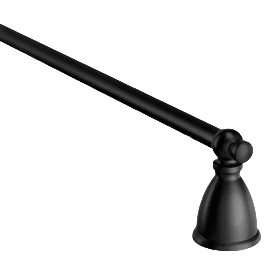 Efficient Moen Matte Black Caldwell 18 Towel Bar Smart