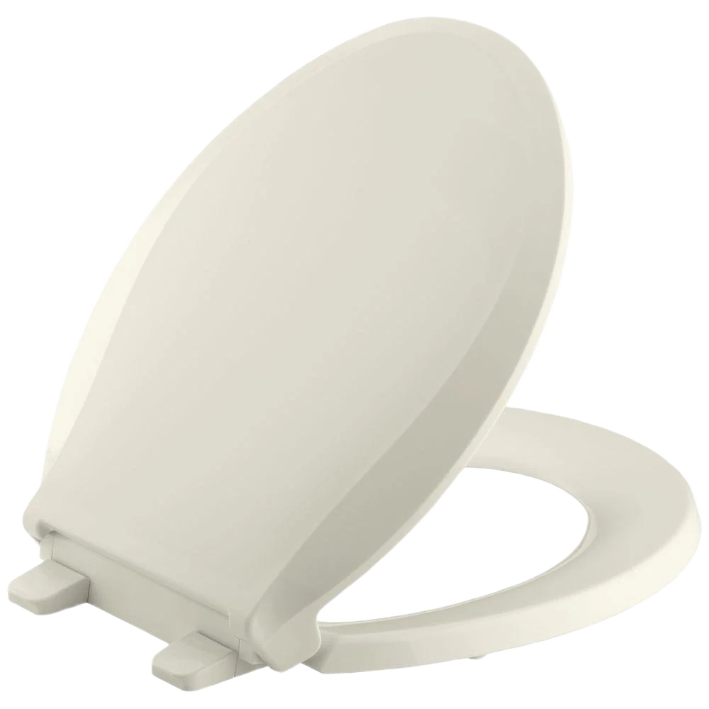 Fine Crafted Kohler Cachet Quiet-Close Biscuit Round Front Toilet Seat Effective