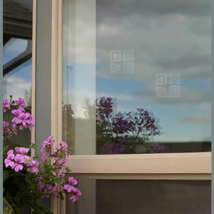 High-End WindowAlert Modern Square UV Decal Relaxed