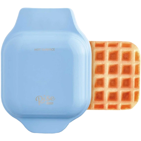 Trendy Rise By Dash Light Blue Mini Waffle Maker 4 in. Pure