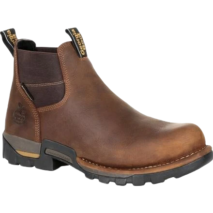 Environmentally Friendly Georgia Brown Eagle One Waterproof Chelsea Work Boots 9M Reliable