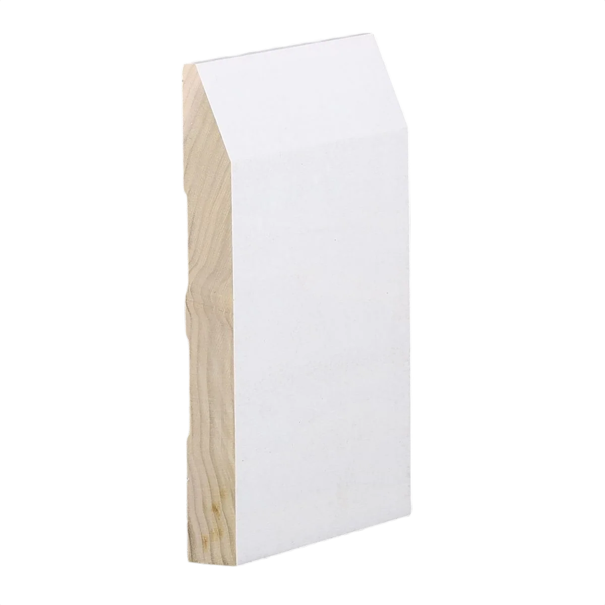 Expertly Made 16 ft. 5 8 x 5-1 2 F J Primed Poplar Baseboard Durable