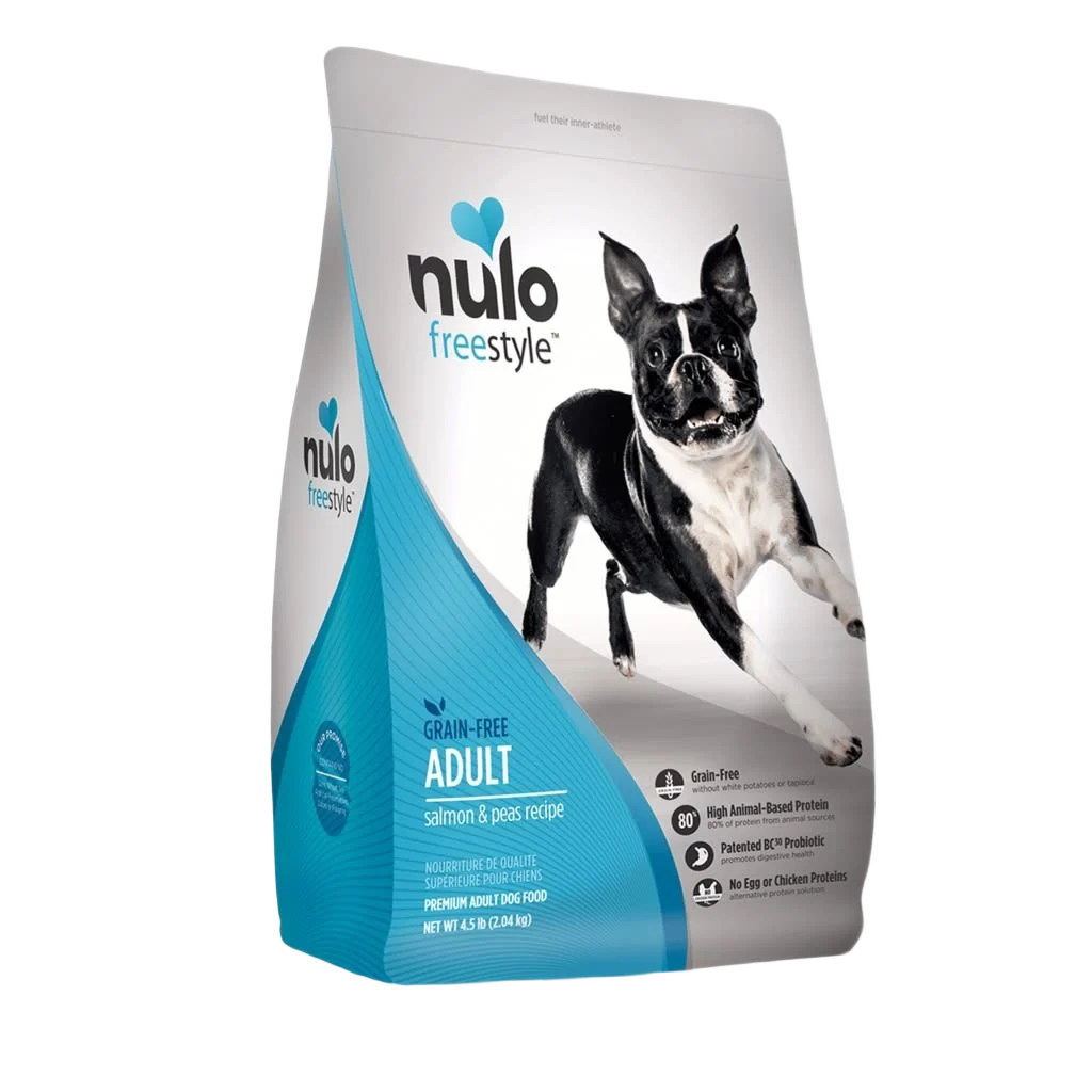 Expertly Made Nulo style High-Protein Salmon Peas Adult Dry Dog Food 4.5 lb. Original