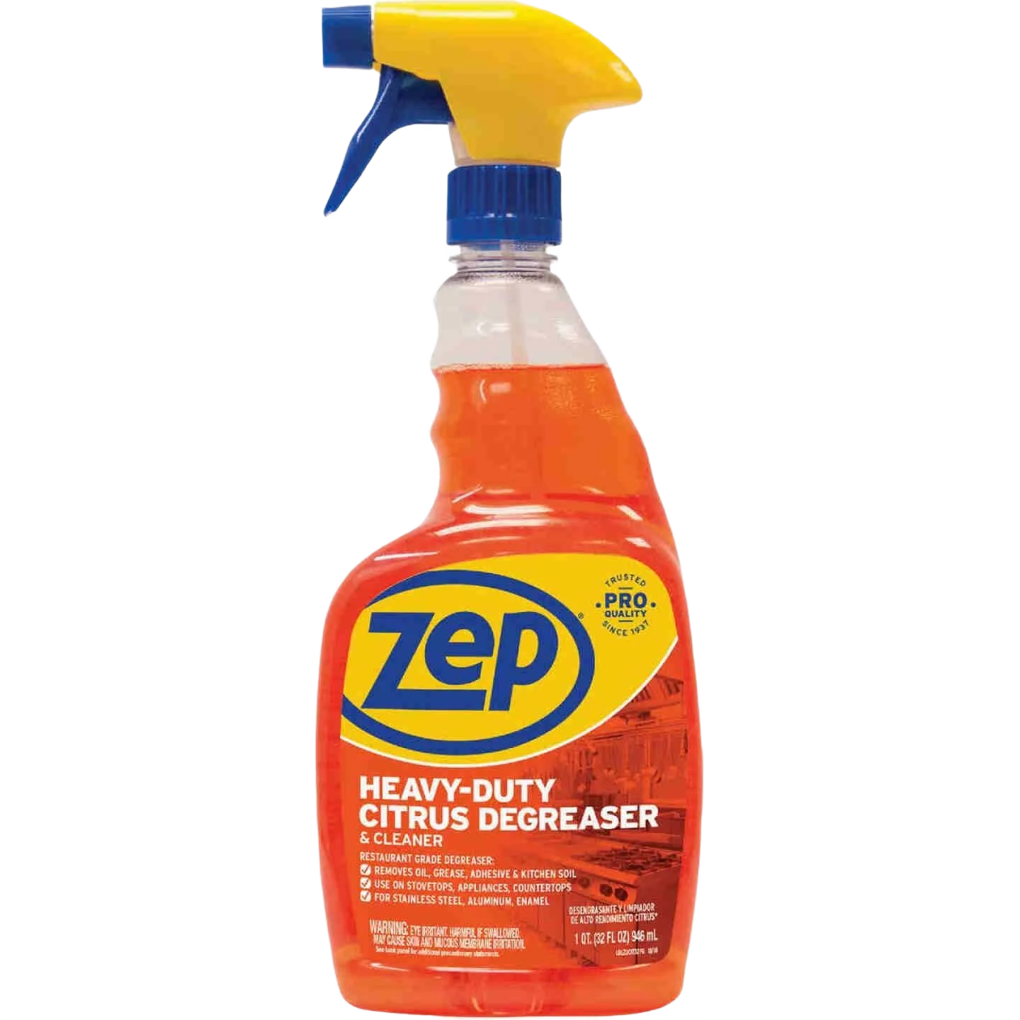 Elite Zep Citrus Liquid Cleaner and Degreaser 32 oz. Secure