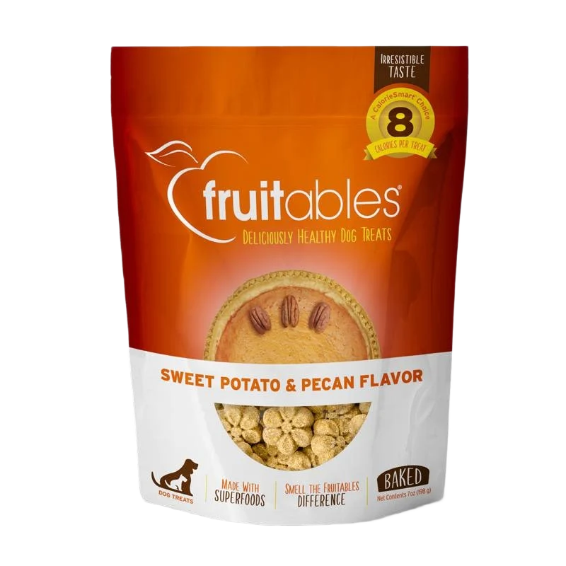 Next-Generation Fruitables Sweet Potato Pecan Flavor Baked Dog Treats 7 oz. Minimalist