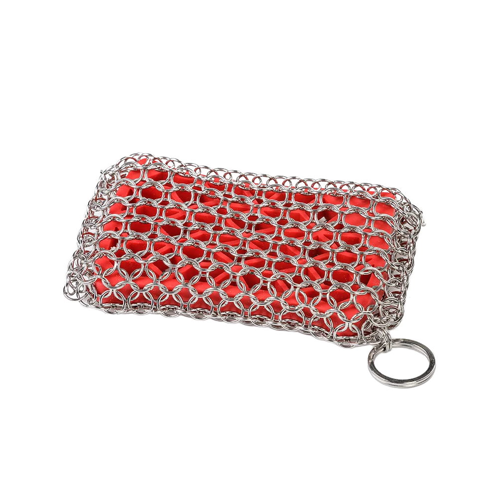 Modern Lodge Red Chainmail Scrubbing Pad Premium