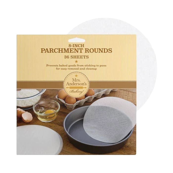 User-Friendly Mrs. Anderson's Baking Cake Round Parchment Paper 8 in. High-Grade