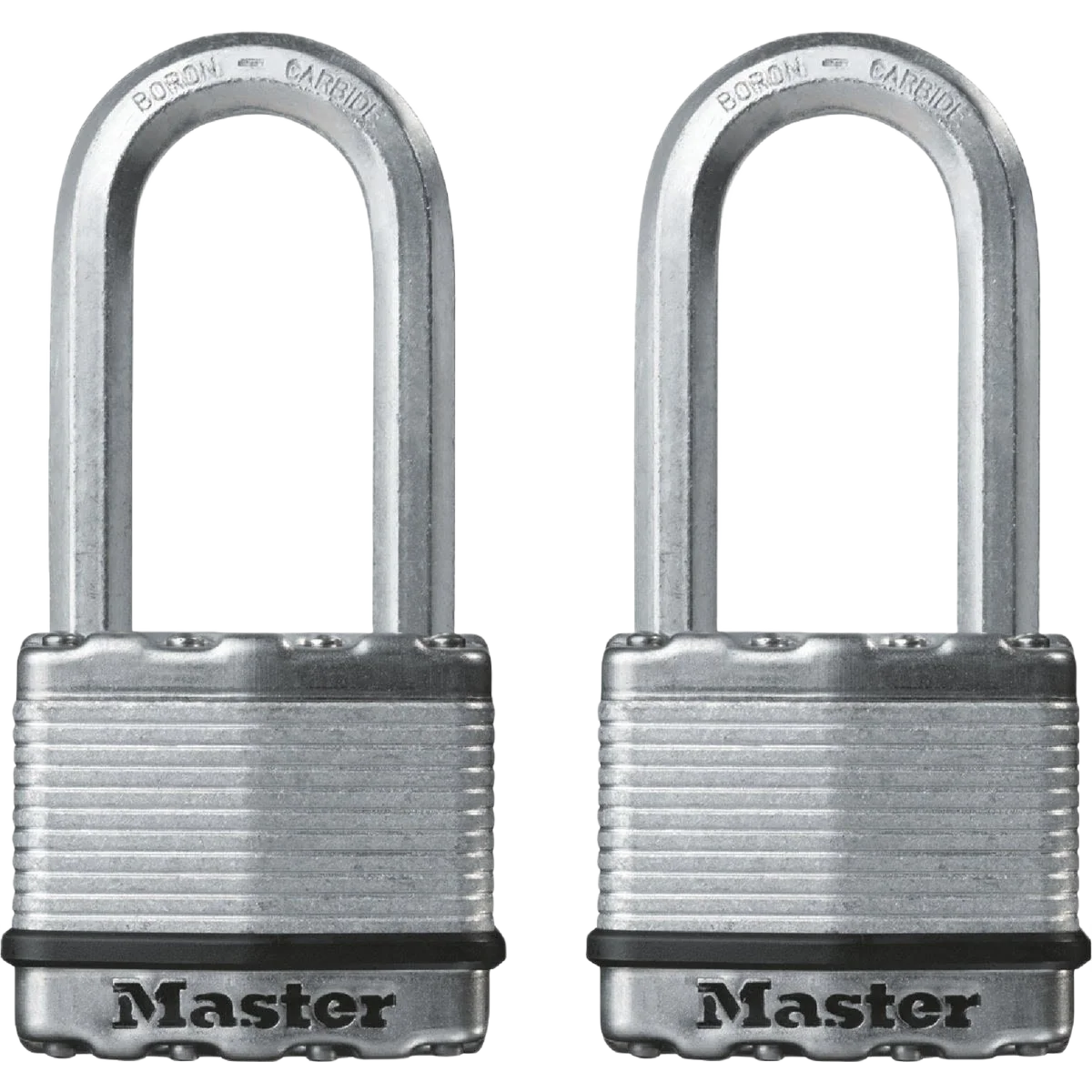 Quality Master Lock Magnum 2 In. Keyed Padlock 2-Pack Natural